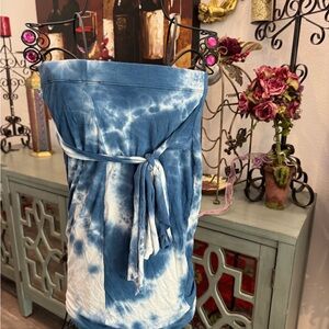 Blue and White Faux Floral Accents